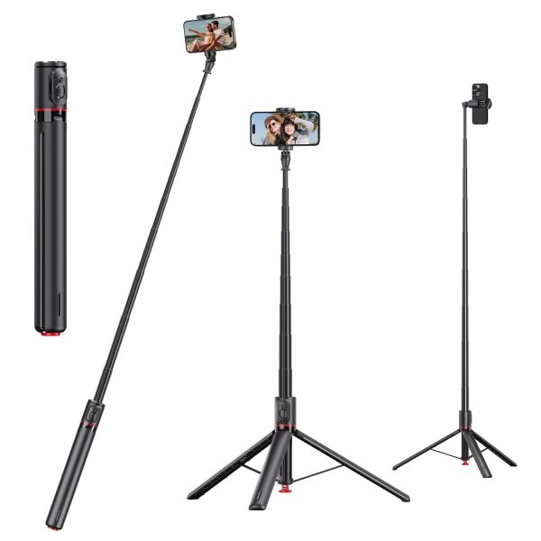 WeCool S7 Pro Long Selfie Stick with Tripod Stand 69"/177cm