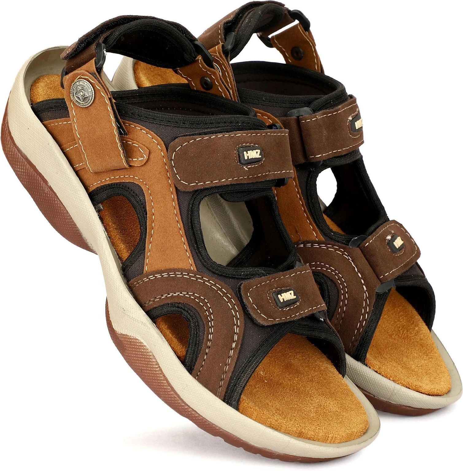HRW Men Sandal (Tan , 10)