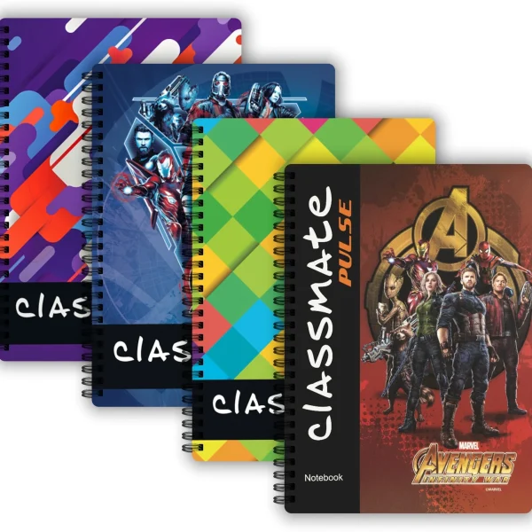 Pulse 1 Subject (267 x 203 mm) Spiral Regular NoteBook Single Line 160 Pages
