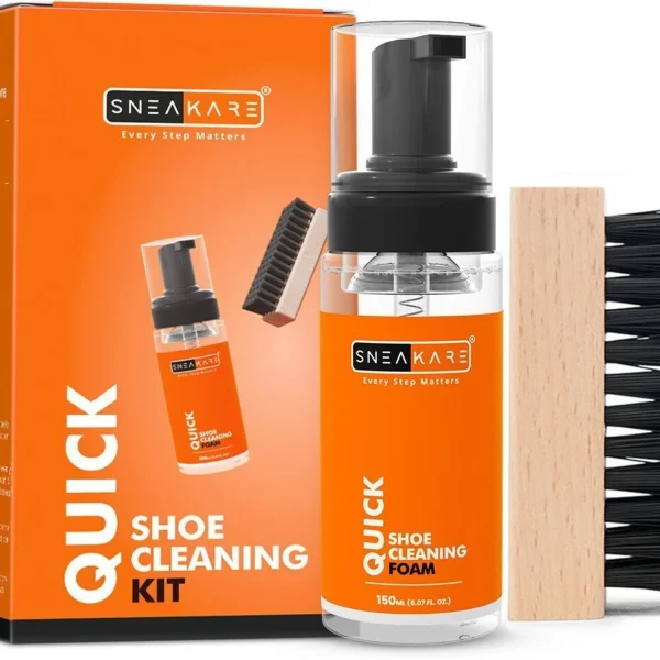 SNEAKARE Quick Shoe Cleaning Kit Shoe Care Kit (150 ml, Orange)