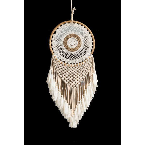 Dream Catcher White & Coffee Border