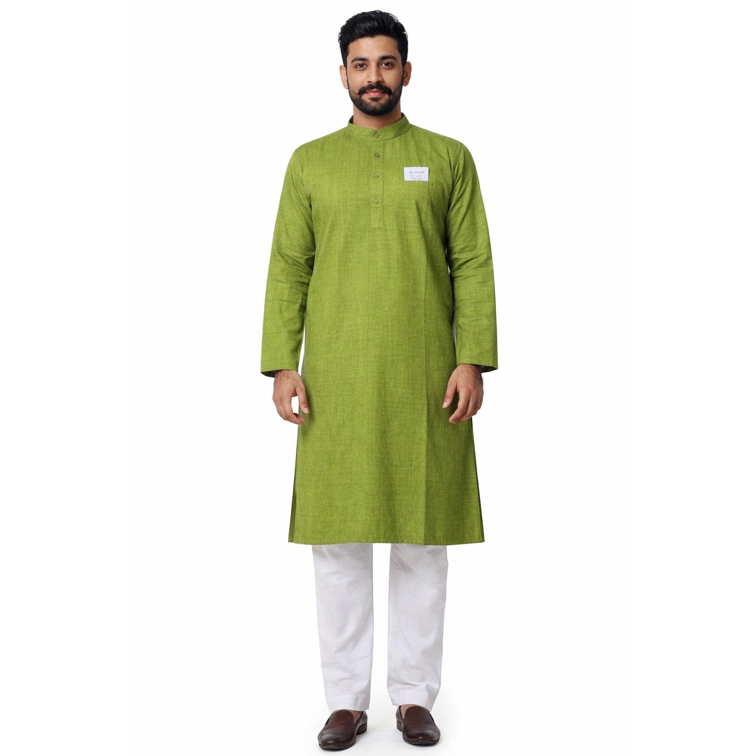 Men’s Solid Long Kurta Full Sleeves
